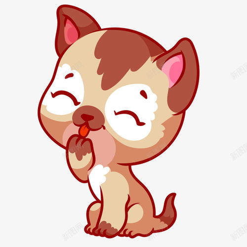 卡通舔爪子的小猫咪矢量图免费下载页面网页平面电商创意素材爪子素材