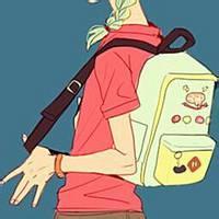红色头像女生卡通男生