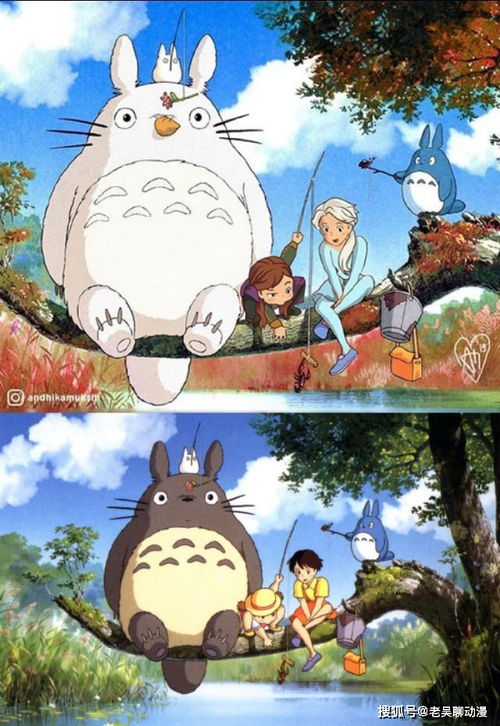 当迪士尼公主误入宫崎骏动漫,茉莉变御龙少女,艾莎龙猫很和谐