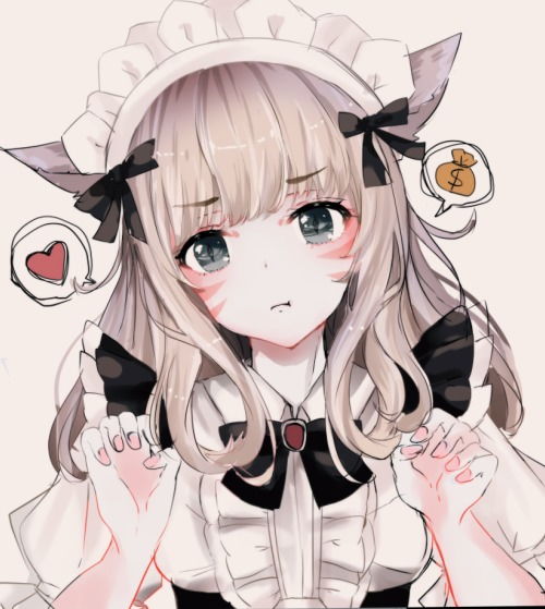 卡通猫的头像猫耳萌娘