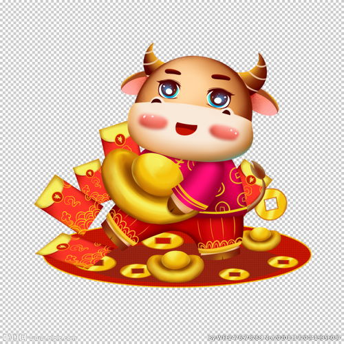 卡通牛形象图片