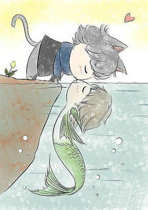爱上鱼的猫情侣头像两张