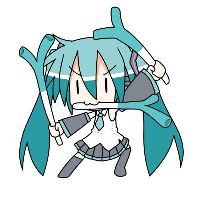 q版初音未来头像梦幻卡通的可爱初音未来