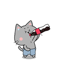 好玩的猫与熊微信表情图片
