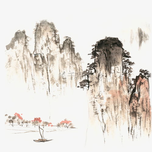 山水画山水之间素材图片免费下载千库网