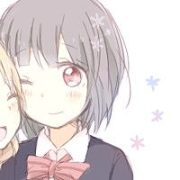 动漫女生头像一对哦我们是百合