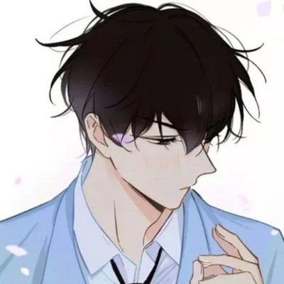 帅气撩人高冷动漫男头二次元高冷侧脸男头像
