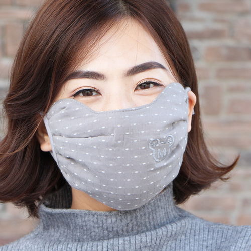 女秋冬季纯棉口罩卡通时尚韩版加厚口罩保暖防寒透气可清洗易呼吸