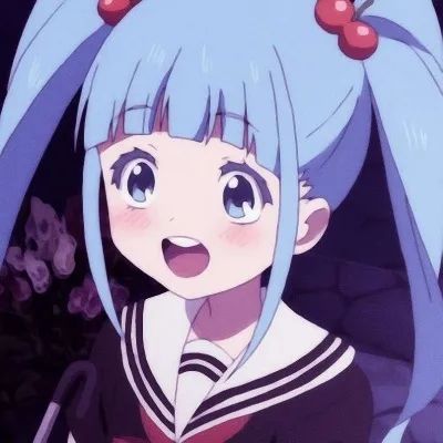 头像动漫女生头像番蓝色系ins