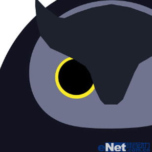 ps鼠绘一只抽象的卡通猫头鹰
