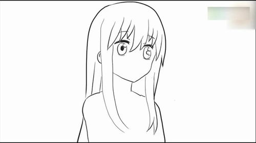 动漫美女简笔画简单易学