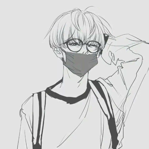 动漫男含眼镜男
