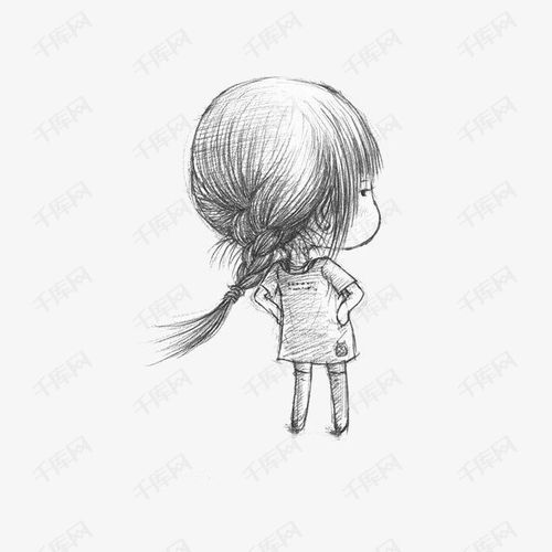 手绘小女孩素材图片免费下载高清卡通手绘png千库网图片编号3543492