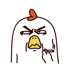 有趣的傲娇鸡微信表情图片
