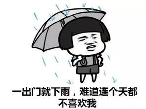 下雨天搞笑表情包图片暴雨