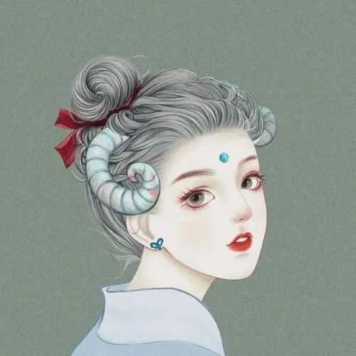 12星座十二星座系列的古风女生动漫头像