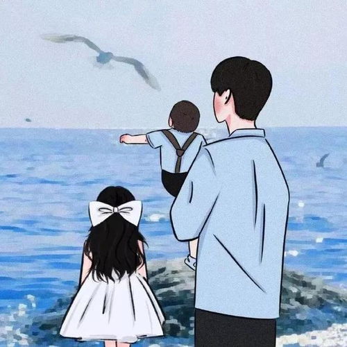 卡通亲子头像