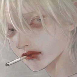 霸气丧女生二次元头像冷酷忧伤漫画头像女