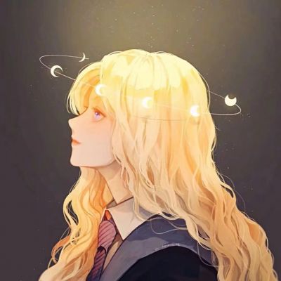 橙色系宝藏动漫女生头像