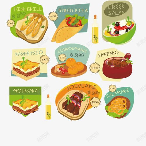 卡通美食标签高清素材设计图片免费下载页面网页平面电商创意素材png素材素材