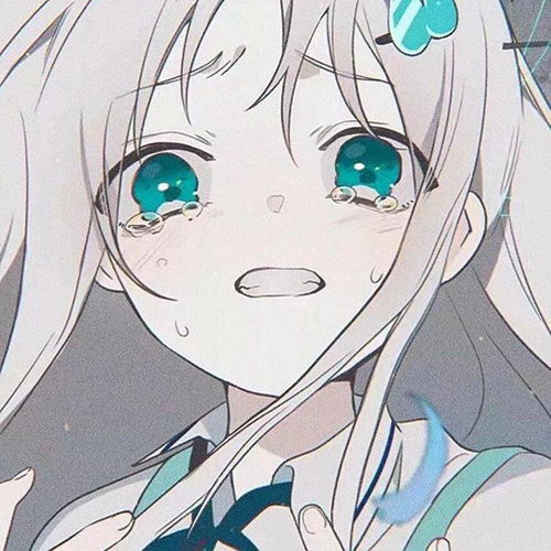 动漫头像害羞的动漫女孩