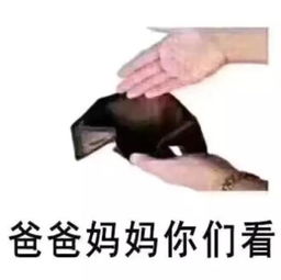 男生向父母要钱的表情包我的手头有点紧