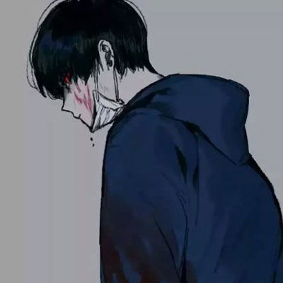 丧系头像男黑暗丧动漫头像男图片