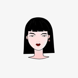 气质女孩头像卡通