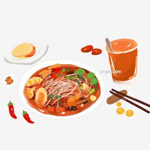 卡通手绘美食插画元素图片大小2000x2000px图片尺寸1.07mb来自png搜索网pngss.com免费免扣png素材下载插画海鲜面卡通美食奶茶食物食物元素手绘猪扒包装饰图案