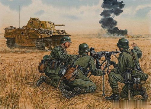 22幅西方绘制的二战德国步兵作战图