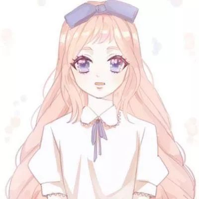 卡通图片头像唯美背面女生