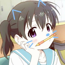 卡通头像女呆萌戴眼镜情侣头像