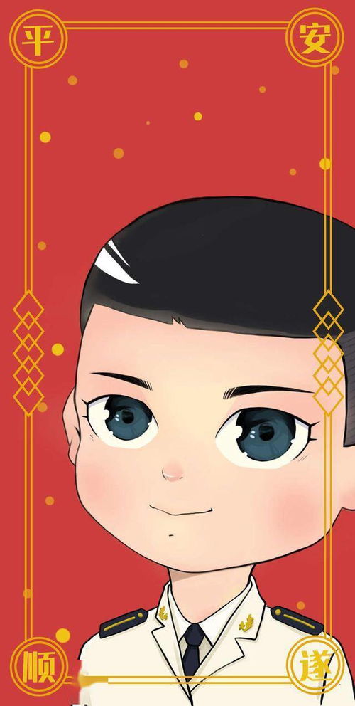 兵哥哥头像主题手绘壁纸,祝您好运2021