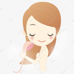 卡通女孩洗澡矢量图素材图片免费下载高清psd千库网图片编号9945160