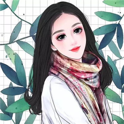 手绘卡通可爱美女头像我们画师真人作品分享