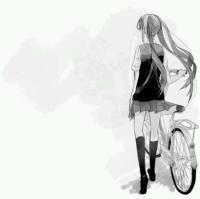 黑白漫画冷酷女生头像