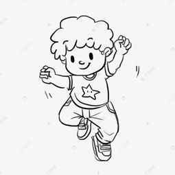 卡通手绘夏日运动小朋友漫画线稿素材图片免费下载高清psd千库网图片编号10487913
