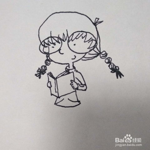 怎么画一个可爱的卡通动漫人物小女孩简笔画教程