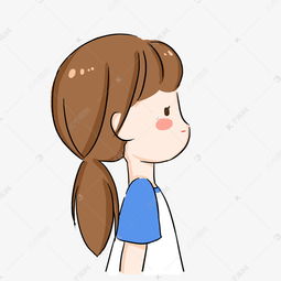 情侣头像女生头像卡通简约校服学生素材图片免费下载千库网