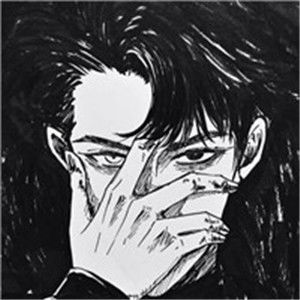 帅气黑白动漫男生头像,全部是手绘的喜欢来拿