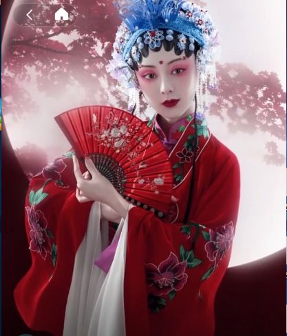 绝代有佳人烛明香暗画楼深古风戏曲人物素材6连
