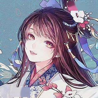 意境古风漫画女生头像相恨不如潮有信相思始觉海非深