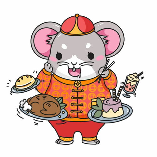 动画片卡通可爱头像鼠年