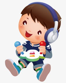 听着音乐的男孩素材图片免费下载高清卡通手绘psd千库网图片编号6710186