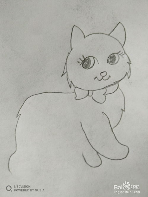大眼睛的萌猫怎么画