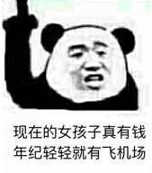 现在的女孩子真有钱年纪轻轻就有飞机场表情包图片分享