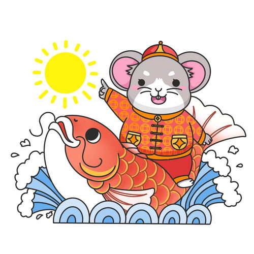 头像图片卡通可爱鼠年