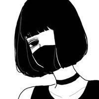 女生头像漫画高冷漫画版高冷戴口罩女生头像