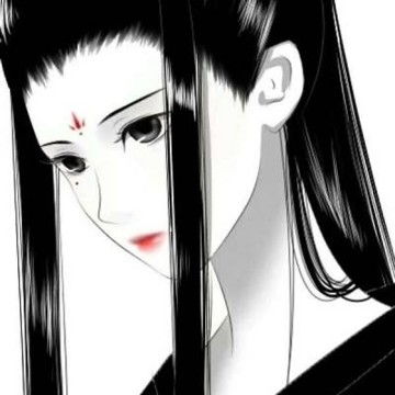 黑白动漫女生高冷头像冷酷黑色二次元女生头像,卡通头像图片