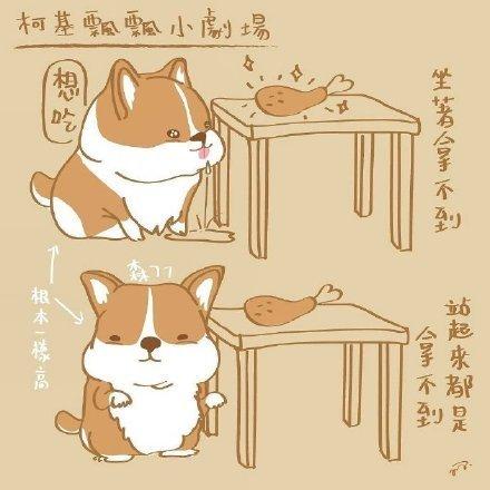 香港插画师pikng笔下胖嘟嘟的柯基,屁股实在太可爱了灵感的诞生项目治愈漫画